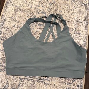 Old Navy Go-Dry Women’s Strappy Sports Bra - Sage Green